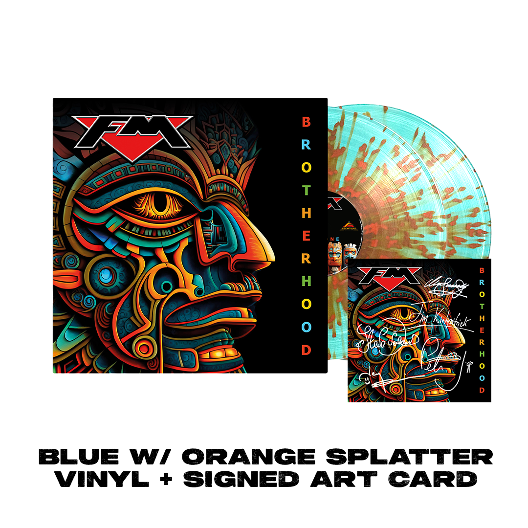 FM - Brotherhood - Blue w/ Orange Splatter Vinyl + Signed Art Card