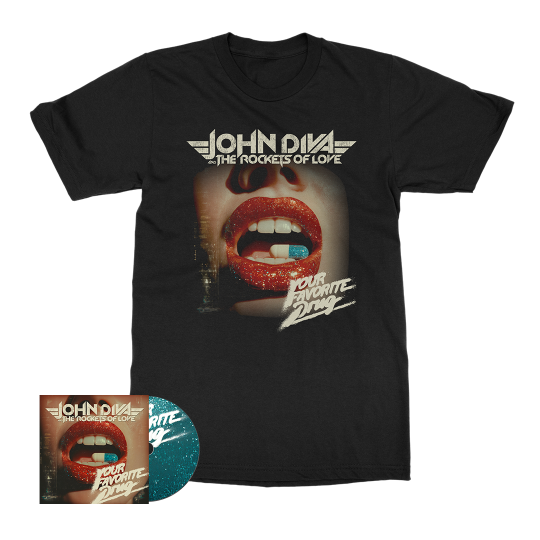 John Diva & The Rockets of Love - CD Merch Bundle