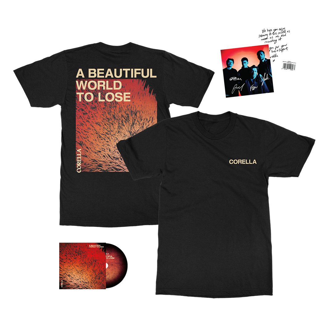 Corella - A Beautiful World to Lose - CD Merch Bundle