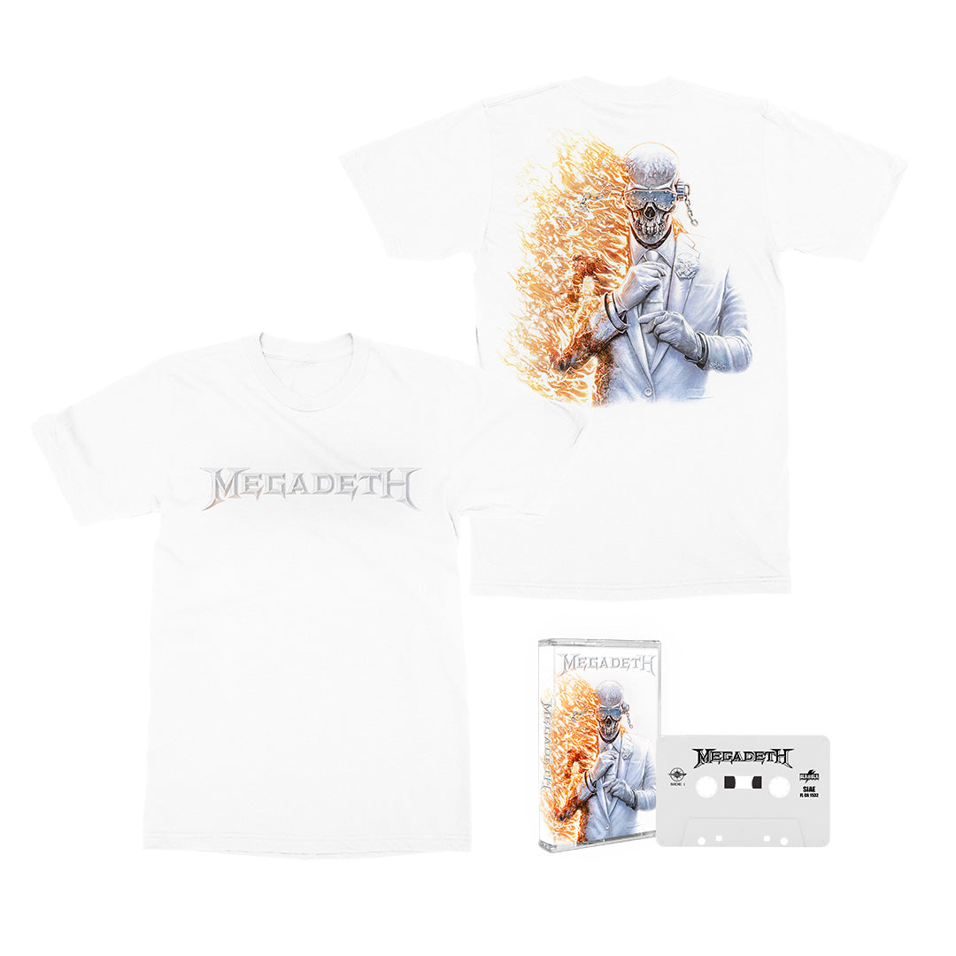 Megadeth - Megadeth - White Cassette + Tee Bundle