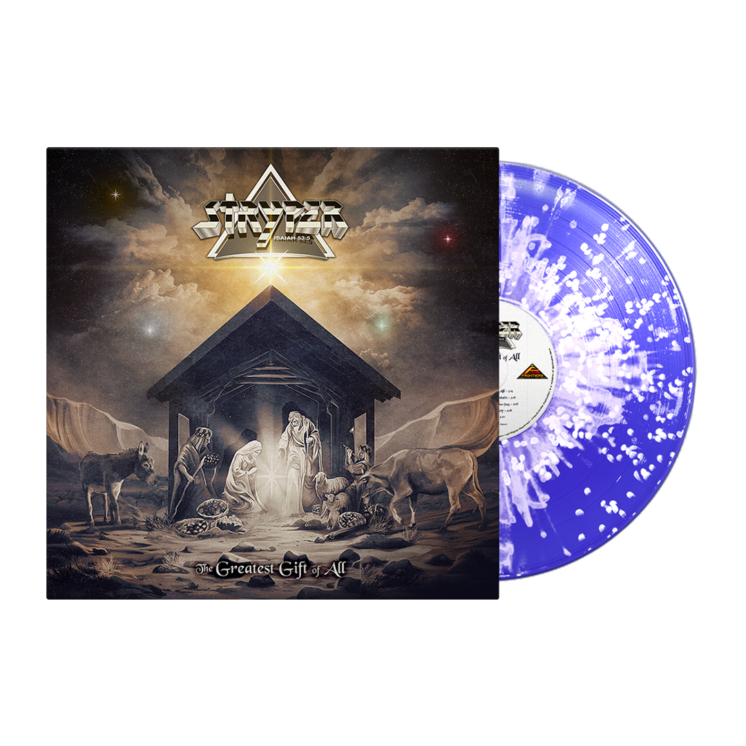 Stryper - The Greatest Gift Of All - Snowfall: Blue/White Splatter  Vinyl