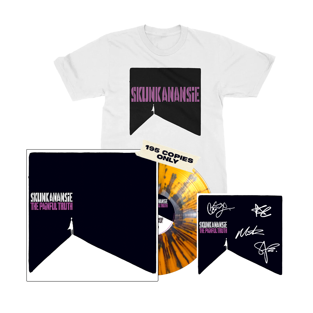 Skunk Anansie - The Painful Truth - 1LP Orange w/ Black Splatter + White T-Shirt + Signed Art Card Bundle