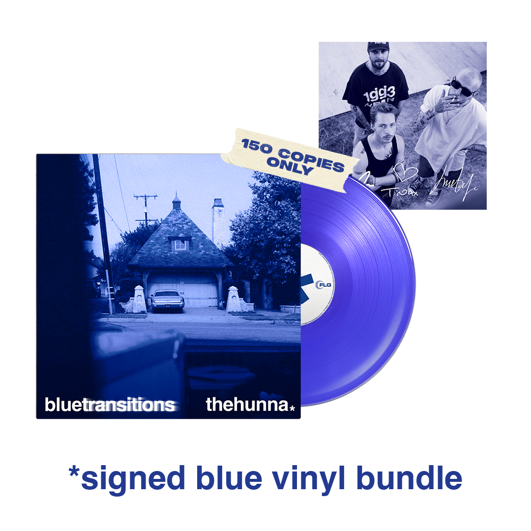 The Hunna - blue transitions - Signed Blue Vinyl Bundle