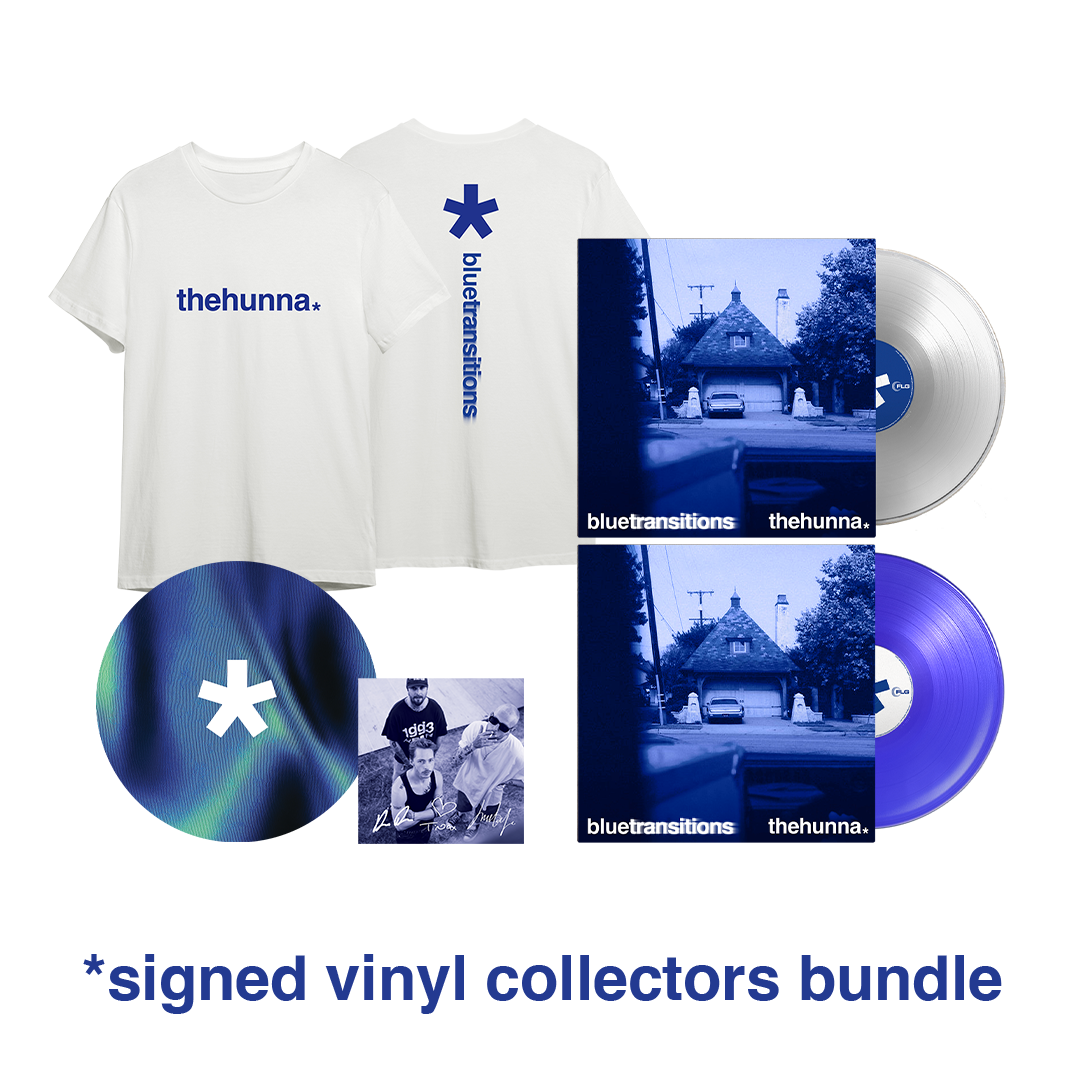 The Hunna - blue transitions - Signed Vinyl Collector's Bundle
